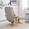 Sardinia Recliner Chair & Footstool in Mushroom